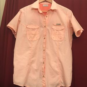 Colombia Pink Fishing Shirt